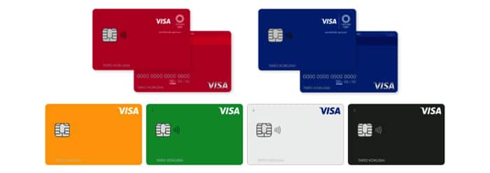 Visa LINE Payクレジットカードのデザイン
